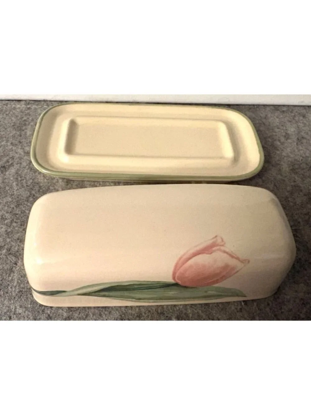 Phaltzgraff Garden Party Design Butter Dish 7